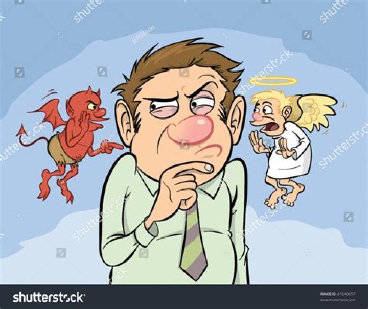 Which shoulder is devil?